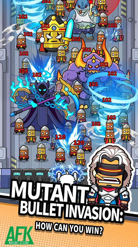 Phòng thủ trước bọn người đột biến trong game BULLET LEGION 0