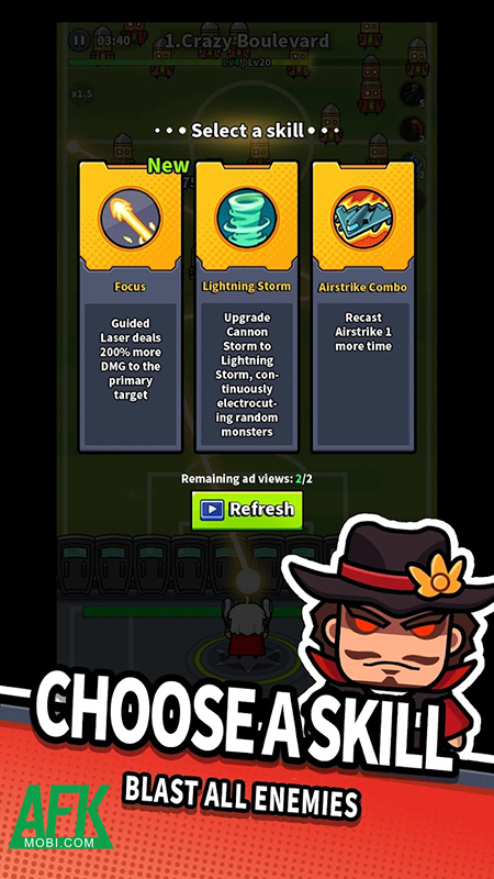 Phòng thủ trước bọn người đột biến trong game BULLET LEGION 1