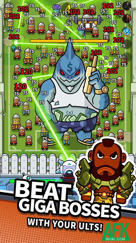 Phòng thủ trước bọn người đột biến trong game BULLET LEGION 2