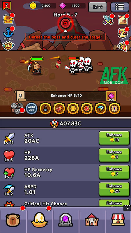 Capybara Survivor: Idle Battle mời bạn cùng chú chuột lang nước chiến đấu giành lại vương quốc 0 Capybara Survivor: Idle Battle mời bạn cùng chú chuột lang nước chiến đấu giành lại vương quốc 0