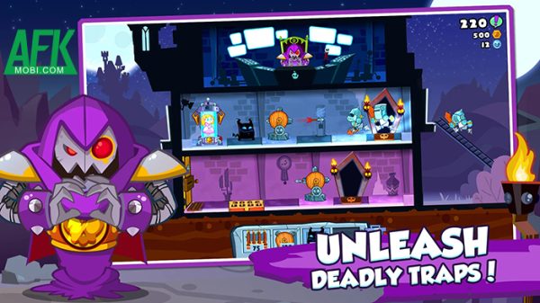 Castle Doombad: Free To Slay cho bạn được thiết kế lâu đài đầy cạm bẫy của mình afkmobi castledoombad 1jpg