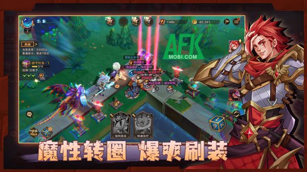 Phát triển nhóm lính đánh thuê bằng cách quay xúc xắc trong Castle Legend 2: Dia Mercenary Group afkmobi castlelegend2 1jpg