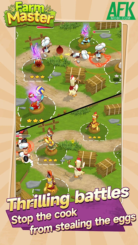 Bảo vệ ổ trứng gà trước bọn đầu bếp trong game Cluck Tower 0