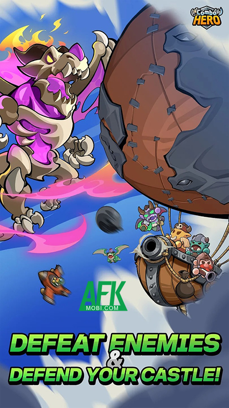 Phòng thủ trước bọn quái vật bằng lối chơi match-3 đơn giản trong game Combo Hero 0 Phòng thủ trước bọn quái vật bằng lối chơi match-3 đơn giản trong game Combo Hero 0