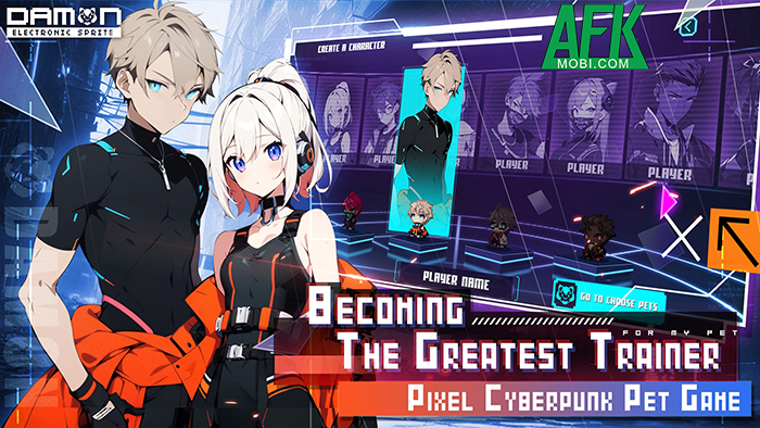 DAMON-ELECTRONIC SPRITE game chiến thuật đấu thú với chủ đề độc đáo 1