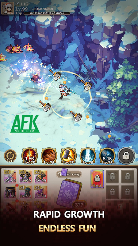 Nhập vai nữ chiến binh và bắt đầu khám phá ngục tối trong Dungeon Sisters: IDLE RPG 0