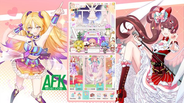 Eve Shop: Dress Up Anime Game mời bạn quản lý và phát triển một cửa hàng thời trang afkmobi eveshop 1jpg