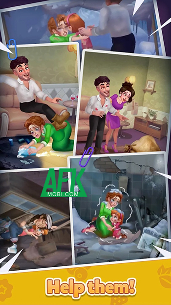 Trợ giúp những nhân vật khốn khổ trong game giải đố Family Life: Match Story 0 Trợ giúp những nhân vật khốn khổ trong game giải đố Family Life: Match Story 0