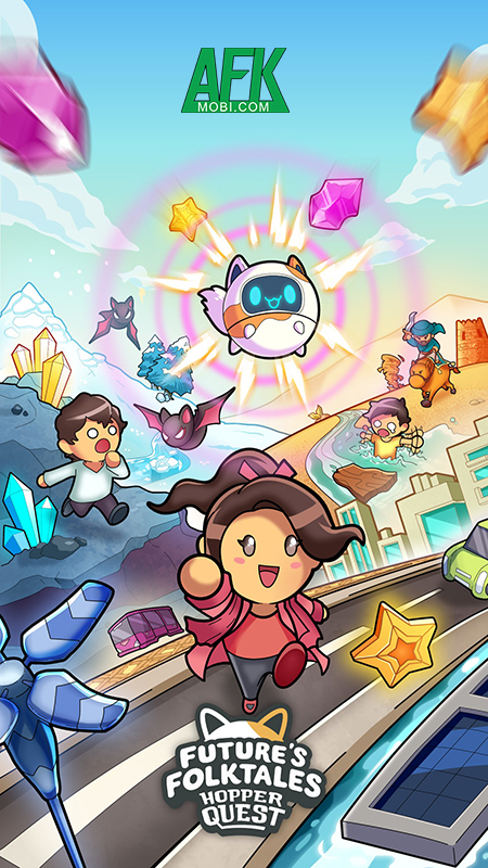 FUTURES FOLKTALES Hopper Quest game arcade runner lấy chủ đề từ bộ anime Future's Folktales 0 FUTURES FOLKTALES Hopper Quest game arcade runner lấy chủ đề từ bộ anime Future's Folktales 0