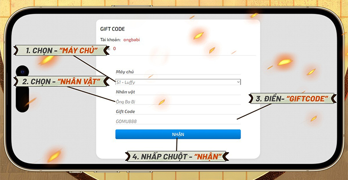 Tổng hợp gift code game GOMU Đại Chiến mới nhất trong tháng 0 Tổng hợp gift code game GOMU Đại Chiến mới nhất trong tháng 0