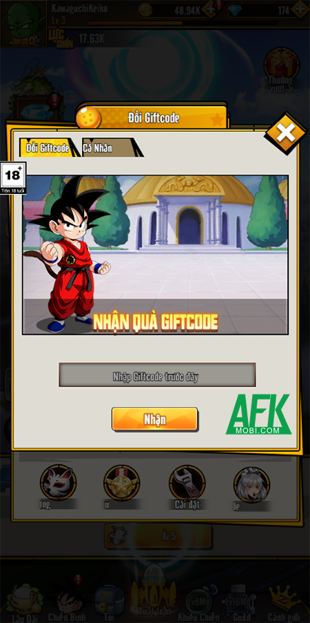 Tổng hợp gift code game Ngọc Rồng Huyền Thoại mới nhất trong tháng 0