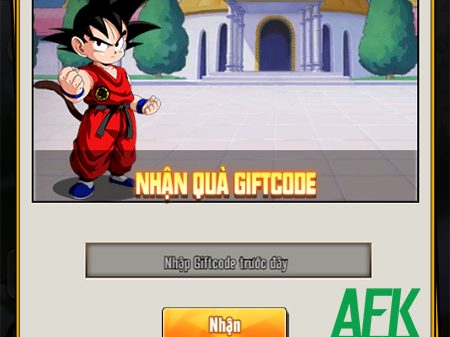 Tổng hợp gift code game Ngọc Rồng Huyền Thoại mới nhất trong tháng afkmobi giftcodengocronghuyenthoai 1