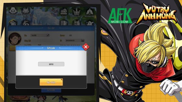 Tổng hợp gift code game Vũ Trụ Anh Hùng mới nhất trong tháng 26 Tổng hợp gift code game Vũ Trụ Anh Hùng mới nhất trong tháng afkmobi giftcodevutruanhhung 1jpg