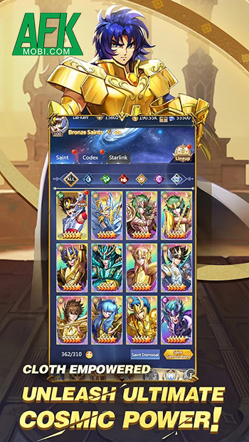 Golden Fighters: Legends game mở rương kết hợp đấu tướng idle lấy chủ đề Saint Seiya 4