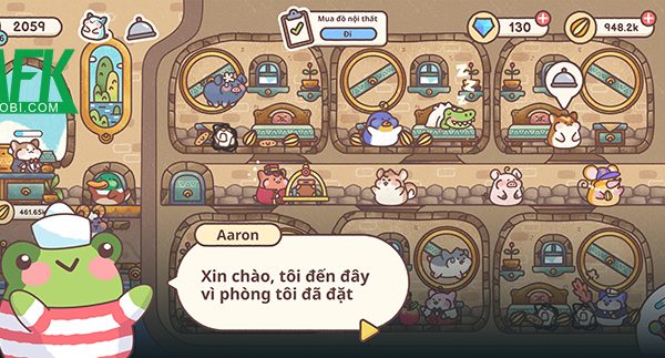 Hamster Inn cho bạn quản lý nhà nghỉ dành cho những vị khách động vật afkmobi hamsterinn 1jpg