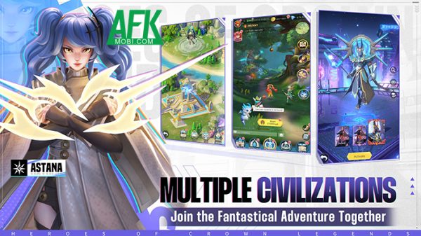 Tập hợp các anh hùng và bắt đầu cuộc hành trình huyền thoại trong Heroes of Crown: Legends afkmobi heroesofcrown 1jpg 1