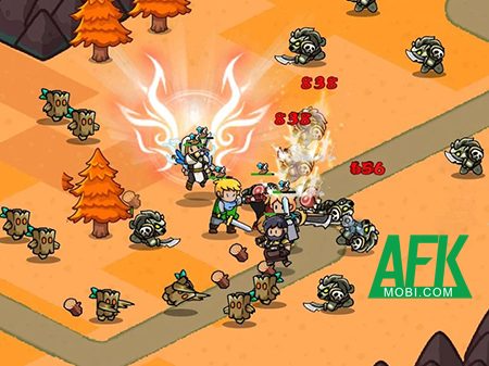 Tập hợp và dẫn dắt đội anh hùng của bạn khám phá một hòn đảo trong Heroes Squad: Survivor afkmobi heroesquadsurvivor 1jpg