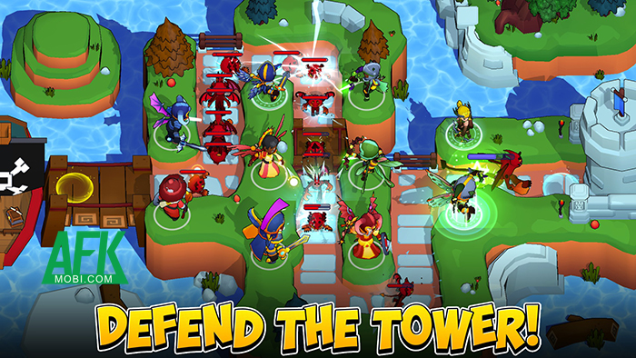 Bảo vệ tòa tháp của bạn trước các làn sóng quái vật trong Idle Hero TD 0 Bảo vệ tòa tháp của bạn trước các làn sóng quái vật trong Idle Hero TD 0