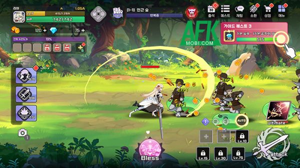 Idle Princess Knight mời bạn cùng cô nàng công chúa hiệp sĩ chiến đấu cứu lấy thế giới afkmobi ildeprincessknight 1jpg