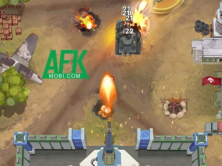 Jackal Shooter: Army Tank game điều khiển xe tăng bắn súng đậm chất cổ điển afkmobi jackalshooter 1jpg