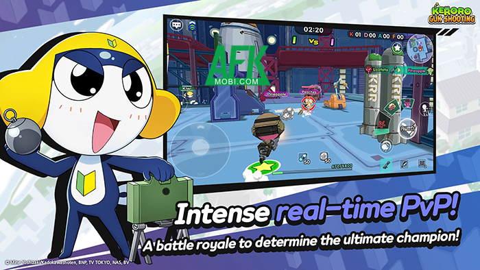 Keroro Gun Shooting game shooting PvP trực tuyến lấy chủ đề từ Quân Đoàn Ếch Xanh 1