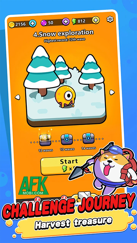 Cùng chú cún đeo balo sinh tồn trước các đợt quái vật trong King of Bag: Hero Fight 0 Cùng chú cún đeo balo sinh tồn trước các đợt quái vật trong King of Bag: Hero Fight 0