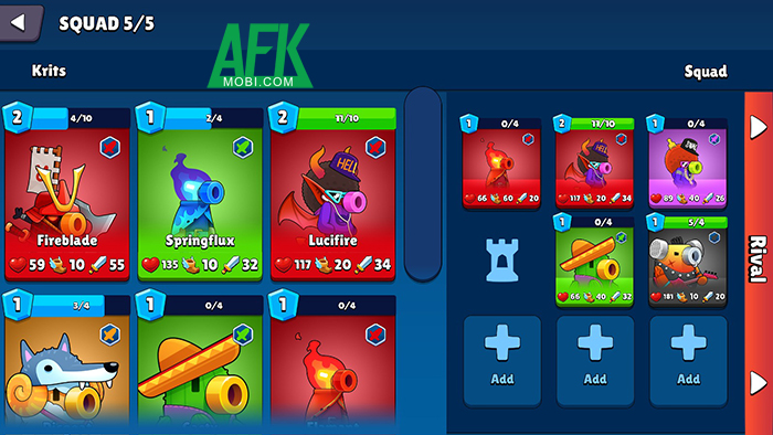 Krit Masters cho người chơi tham gia vào các trận chiến PvP nơi quân cờ có dạng đại pháo 1 Krit Masters cho người chơi tham gia vào các trận chiến PvP nơi quân cờ có dạng đại pháo 1