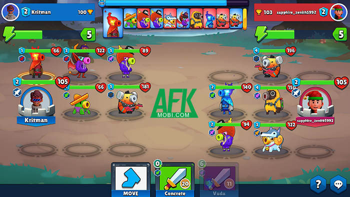 Krit Masters cho người chơi tham gia vào các trận chiến PvP nơi quân cờ có dạng đại pháo 2 Krit Masters cho người chơi tham gia vào các trận chiến PvP nơi quân cờ có dạng đại pháo 2