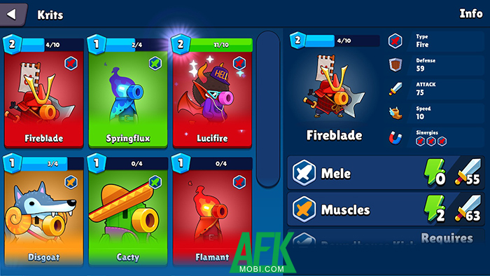 Krit Masters cho người chơi tham gia vào các trận chiến PvP nơi quân cờ có dạng đại pháo 3 Krit Masters cho người chơi tham gia vào các trận chiến PvP nơi quân cờ có dạng đại pháo 3