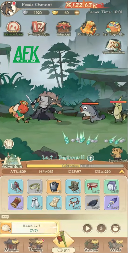 Legend of Panda: Idle RPG game nhập vai nhàn rỗi và đơn giản lấy cảm hứng từ Kung Fu Panda 2