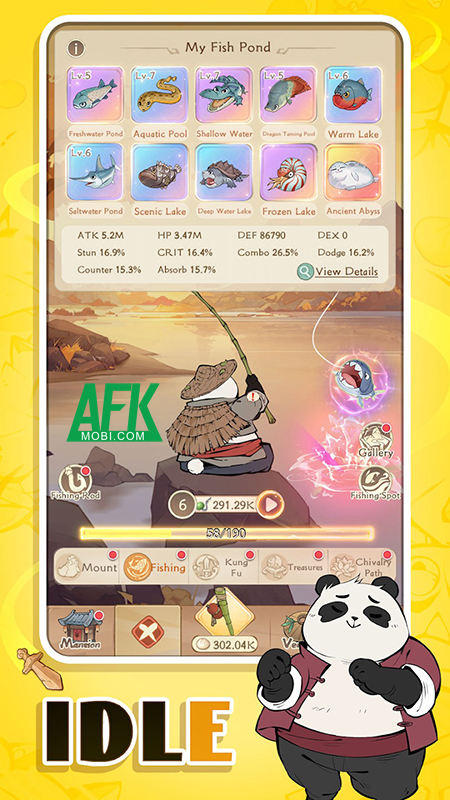 Legend of Panda: Idle RPG game nhập vai nhàn rỗi và đơn giản lấy cảm hứng từ Kung Fu Panda 4