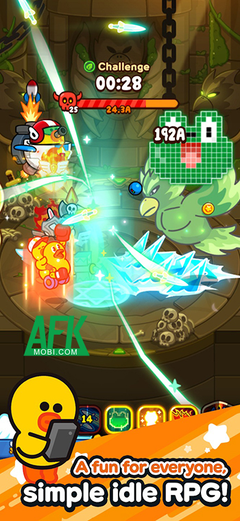 Cùng các nhân vật trong LINE bảo vệ thế giới tại game nhàn rỗi LINE Idle Rangers 1 Cùng các nhân vật trong LINE bảo vệ thế giới tại game nhàn rỗi LINE Idle Rangers 1