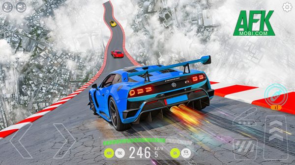 Mega Ramp Car – Jumping Test game mô phỏng lái xe vượt chướng ngại vật afkmobi megarampcar 1jpg
