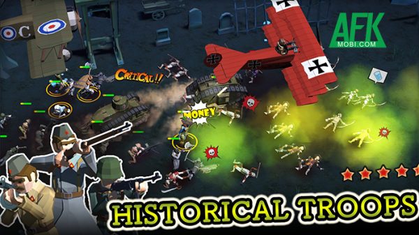 Gầy dựng đội quân của bạn từ binh lính Trung Cổ đến thời hiện đại trong game Military War afkmobi militarywar 1jpg