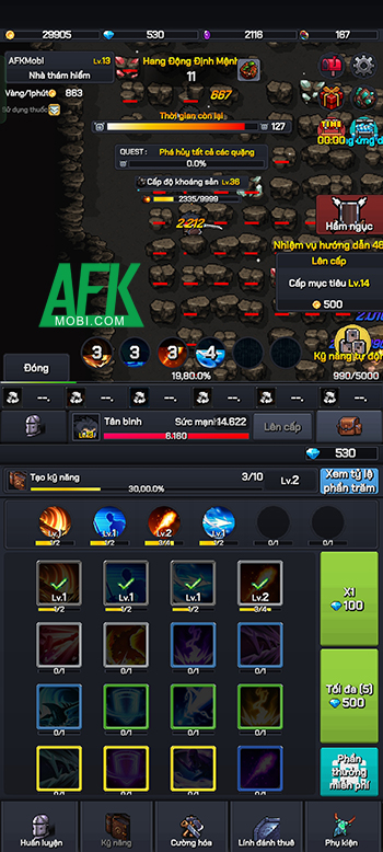 Người chơi sẽ được đào mỏ để phát triển nhân vật của mình trong game idle Mine Knights! 4 Người chơi sẽ được đào mỏ để phát triển nhân vật của mình trong game idle Mine Knights! 4