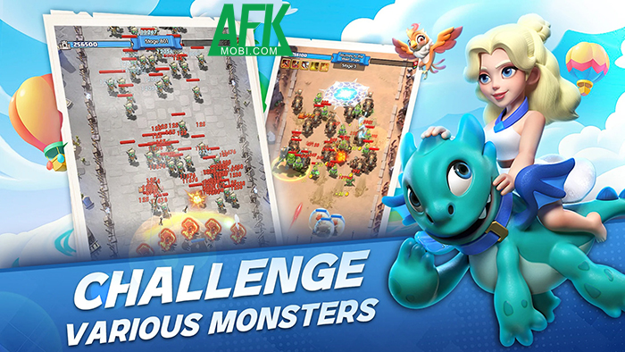 Bảo vệ vương quốc trước các đợt tấn công của quái vật trong Monster GO! 0