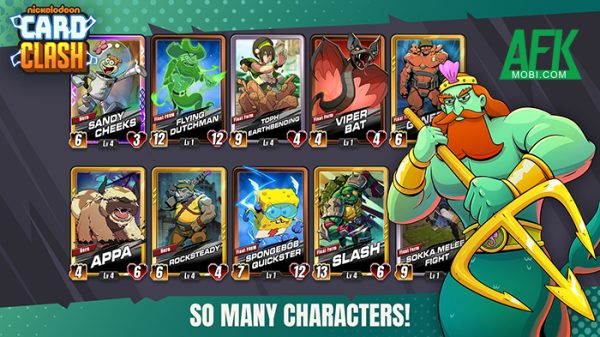 Nickelodeon Card Clash game chiến thuật thẻ bài với chủ đề đa vũ trụ hoạt hình afkmobi nickelodeoncardclash 1jpg