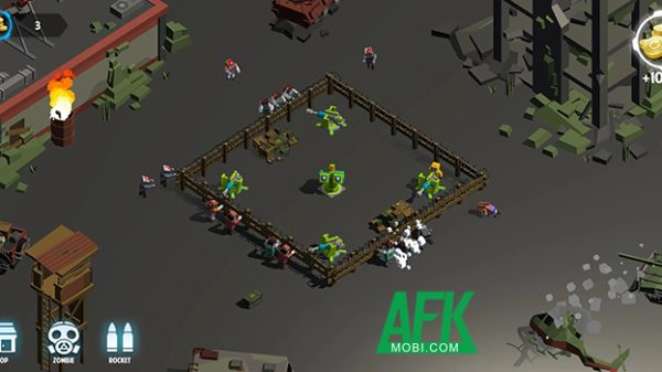 Night Flak Tower Defense game phòng thủ chống lại xác sống có lối chơi đơn giản afkmobi nightflaktowerdefense 1jpg