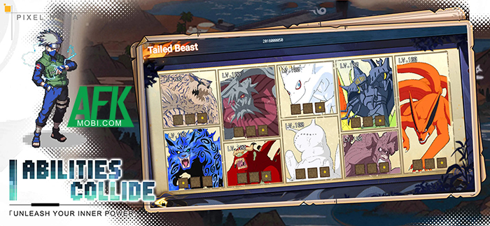 Ninja Pixel Strike game đấu tướng chiến thuật kết hợp giữa chủ đề Naruto và lối đồ họa pixel 4