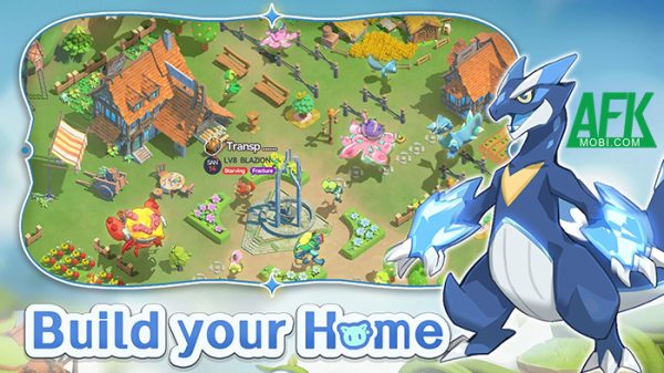 Pawmon War cho bạn xây dựng căn cứ trên đảo nổi và thu phục nhiều loài thú khác nhau afkmobi pawmonwar 1jpg