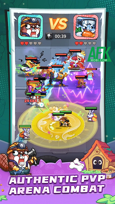 Pets Clash cho các người chơi sử dụng các anh hùng thú cưng để so tài 1