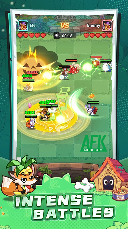 Pets Clash cho các người chơi sử dụng các anh hùng thú cưng để so tài 3