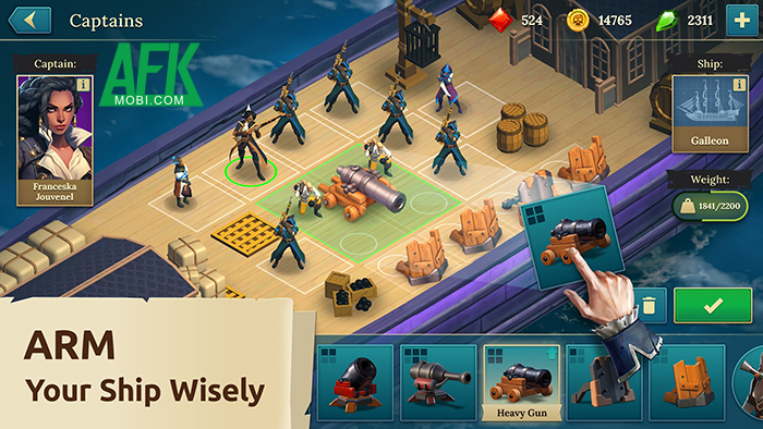 Trở thành thuyền trưởng của một con tàu cướp biển trong game Pirate Ships: Build and Fight 3 Trở thành thuyền trưởng của một con tàu cướp biển trong game Pirate Ships: Build and Fight 3