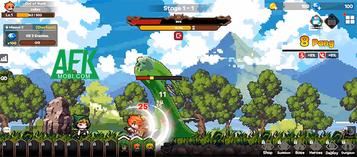 Tập hợp đội anh hùng của bạn trong game nhàn rỗi Pixel Heroes Idle 0