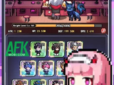 Tập hợp quân đoàn anh hùng của bạn bằng máy arcade trong Pixelite Legion Crush afkmobi pixelitelegioncrush 1 1