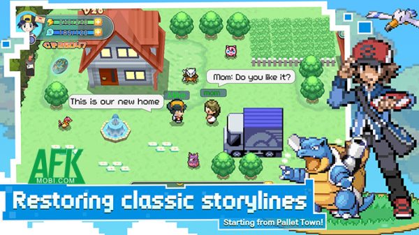 Pocket Isekai cho bạn sống lại tuổi thơ với IP Pokémon cổ điển trên GBA afkmobi pocketisekai 1jpg