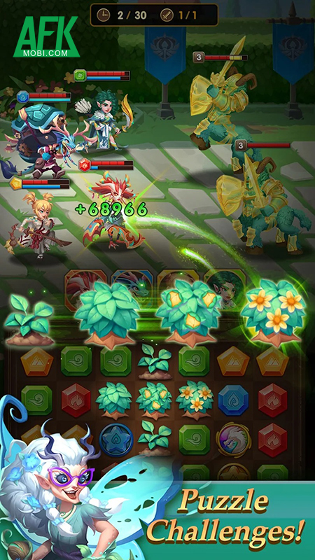 Puzzle Legends cho bạn chiến đấu với quái vật bằng cách xếp kim cương 1 Puzzle Legends cho bạn chiến đấu với quái vật bằng cách xếp kim cương 1