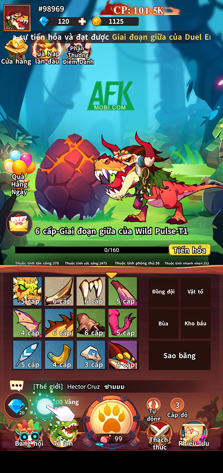Phát triển chú khủng long của bạn trong Red Dragon Legend - Hunger Chest 0 Phát triển chú khủng long của bạn trong Red Dragon Legend - Hunger Chest 0