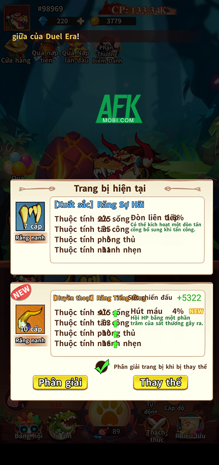 Phát triển chú khủng long của bạn trong Red Dragon Legend - Hunger Chest 1 Phát triển chú khủng long của bạn trong Red Dragon Legend - Hunger Chest 1
