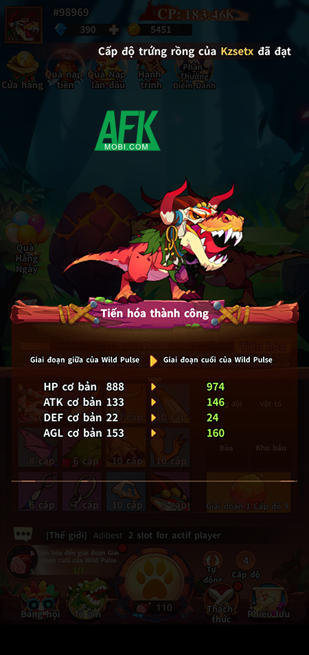 Phát triển chú khủng long của bạn trong Red Dragon Legend - Hunger Chest 2 Phát triển chú khủng long của bạn trong Red Dragon Legend - Hunger Chest 2